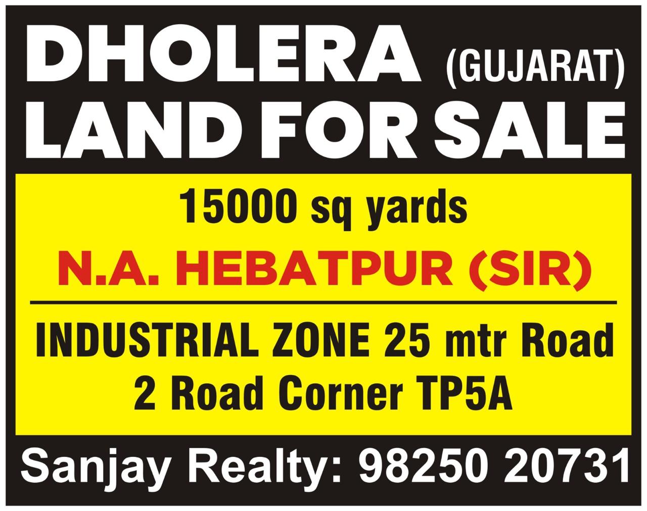 DHOLERA (GUJARAT) LAND FOR SALE